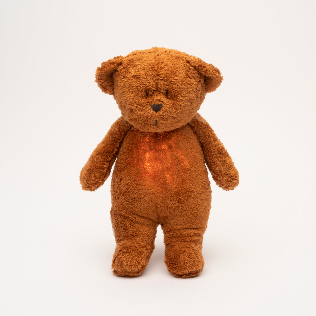 Moonie 2.0 migdukas Organic Humming Bear - Caramel su garso įrašymo funkcija