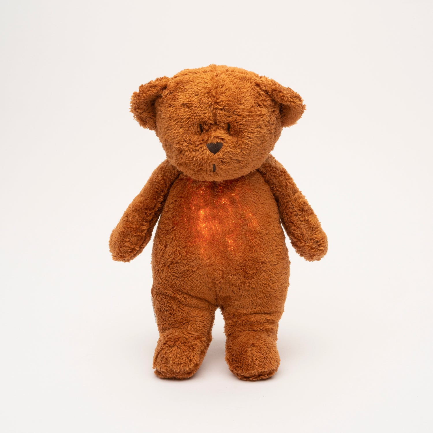 Moonie 2.0 migdukas Organic Humming Bear - Caramel su garso įrašymo funkcija
