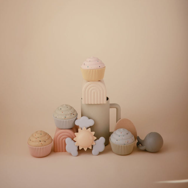 Mushie prilimpantis sukamasis žaislas (spinner) Wheel