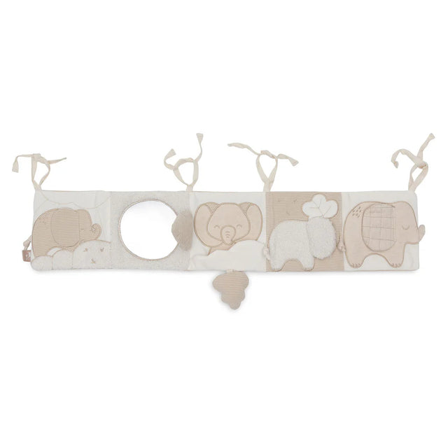 Jollein minkšta lavinamoji knygelė lovytei Animal Friends/Elephant Tales Ivory