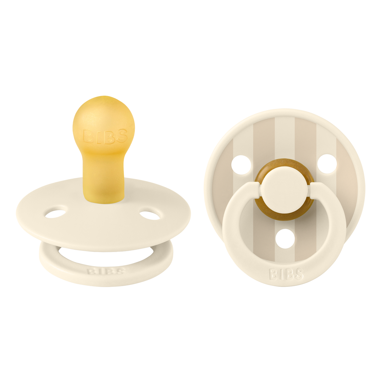 BIBS Studio Collection čiulptukų rinkinys 1 dydis (0 - 6 mėn.) Pin Ivory Vanilla Mix