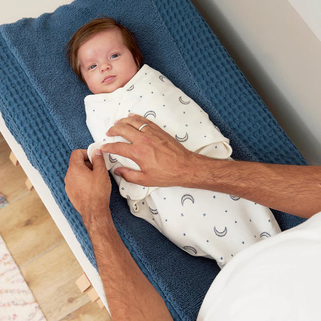 Meyco Baby kūdikio vystymo miegmaišis 0–3 mėn., Moon Indigo – TOG 1.0