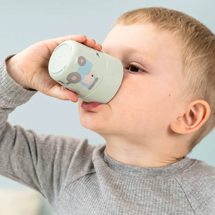 Done by Deer prilimpančių indų rinkinys Foodie Tiny farm - Green