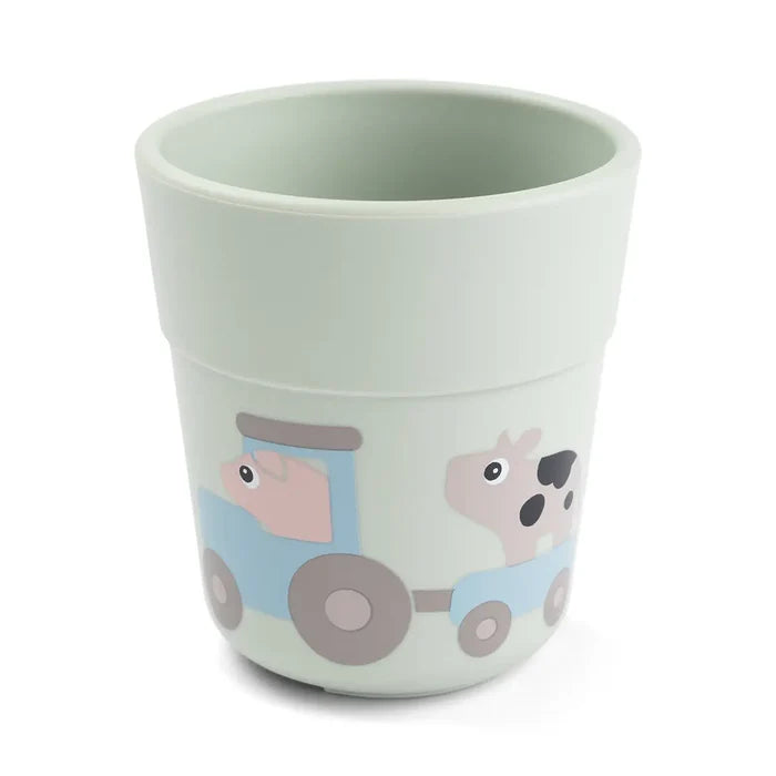 Done by Deer prilimpančių indų rinkinys Foodie Tiny farm - Green