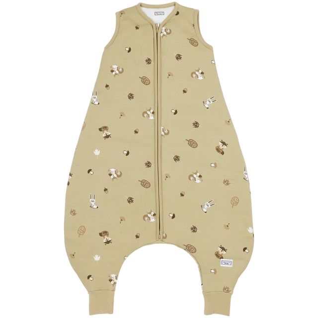 Meyco Baby kūdikio miegmaišis su kojytėmis Forest Animals Sand – TOG 2.0