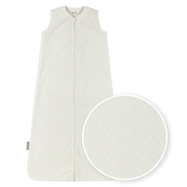 Meyco Baby medvilninis kūdikio miegmaišis Plume Offwhite, TOG 0.3