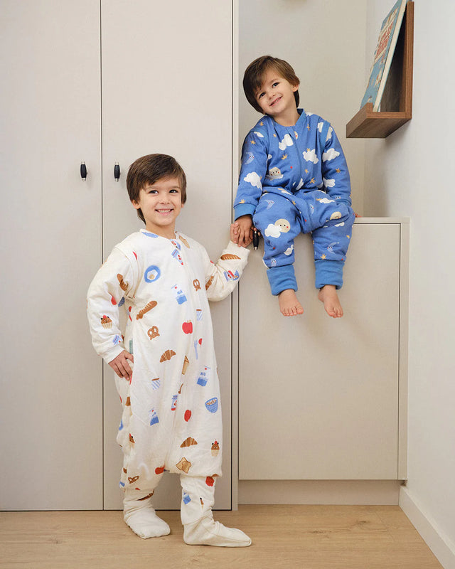 Molis&Co pižama - miegmaišis su rankovėmis, kojytėmis ir atverčiamomis kojinėmis TOG 1 Good night