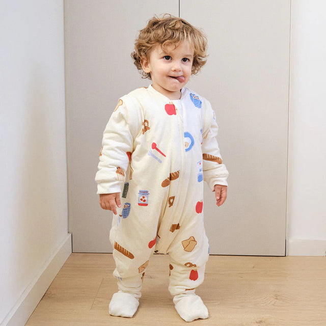 Molis&Co pižama - miegmaišis su rankovėmis, kojytėmis ir atverčiamomis kojinėmis TOG 1 Good morning