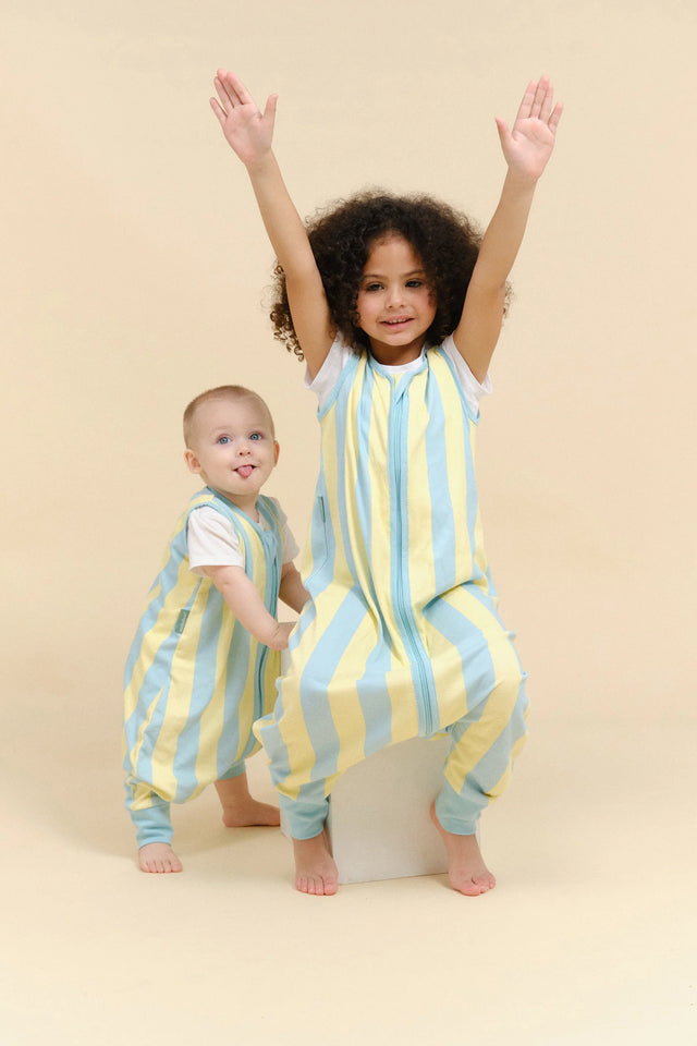 Molis&Co pidžama-guļammaiss ar kājiņām TOG 0.5 Blue Sunshine