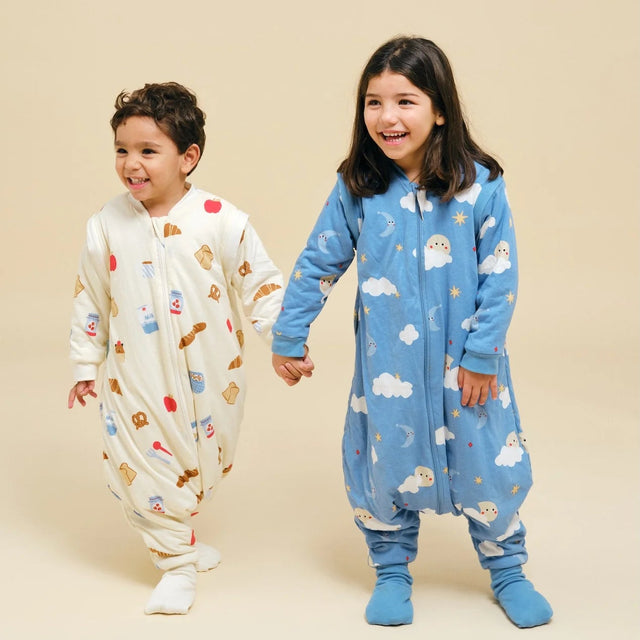 Molis&Co pižama - miegmaišis su rankovėmis, kojytėmis ir atverčiamomis kojinėmis TOG 1 Good morning