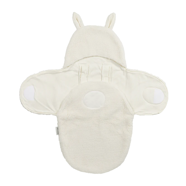 Meyco Baby Teddy automobilinės kėdutės vokelis kūdikiui Rabbit Natural