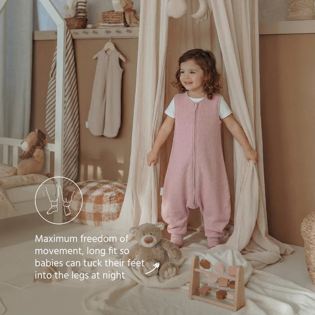 Meyco Baby Studio kūdikio miegmaišis su kojytėmis Purple Pink, TOG 1.0