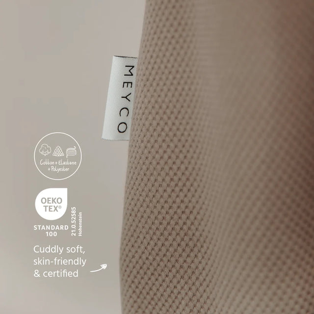 Meyco Baby Studio Classic pašiltintas miegmaišis su nusegamomis rankovėmis, 2.5 TOG, Dark Taupe