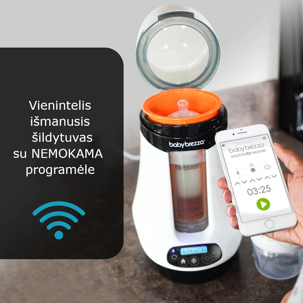 Baby Brezza Safe un Smart viedais pudeļu sildītājs