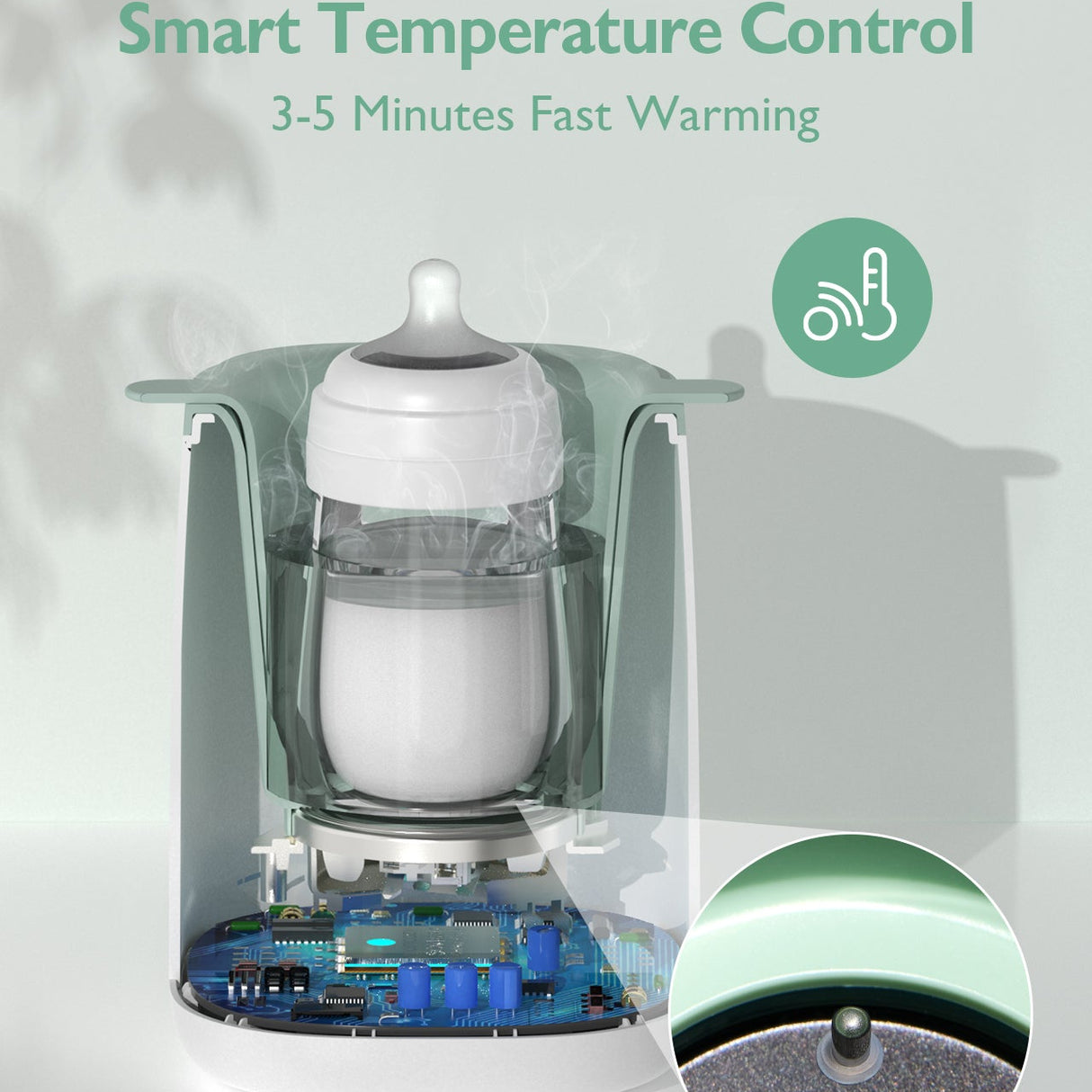 Baby Brezza Safe un Smart viedais pudeļu sildītājs