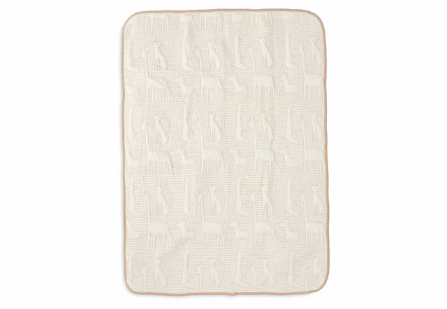 Jollein vaikiška antklodė Jungle Jambo Biscuit/Oatmeal, 100×150 cm, TOG 2.0