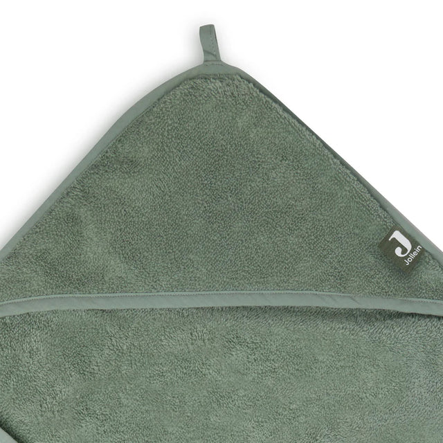 Jollein vonios rankšluostis su gobtuvu Terry Ash Green 75x75 cm