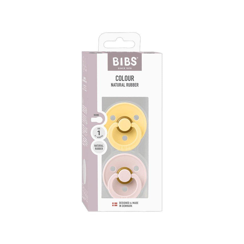 BIBS čiulptukų rinkinys 2 dydis (6 - 18 mėn.) Pale Butter/Petal