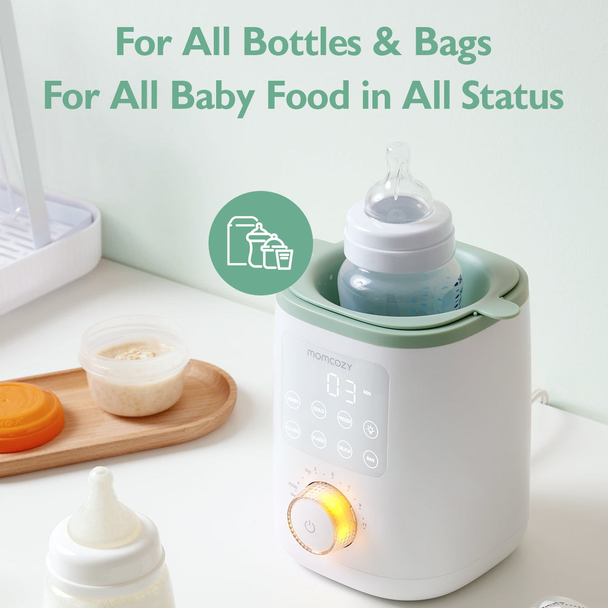 Baby Brezza Safe un Smart viedais pudeļu sildītājs