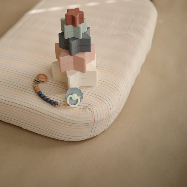 Mushie muslino paklodė iš organinės medvilnės Blush