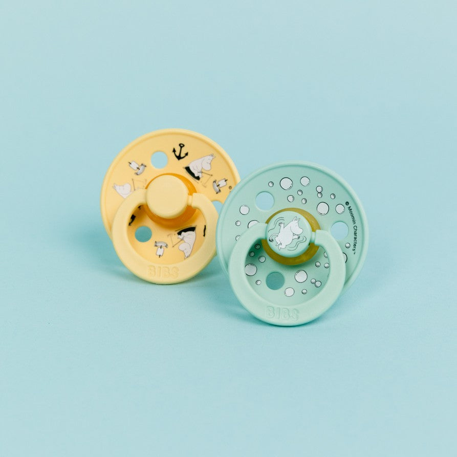 BIBS x MOOMIN čiulptukų rinkinys 2 dydis (6 - 18 mėn.) Sailing nordic mint mix