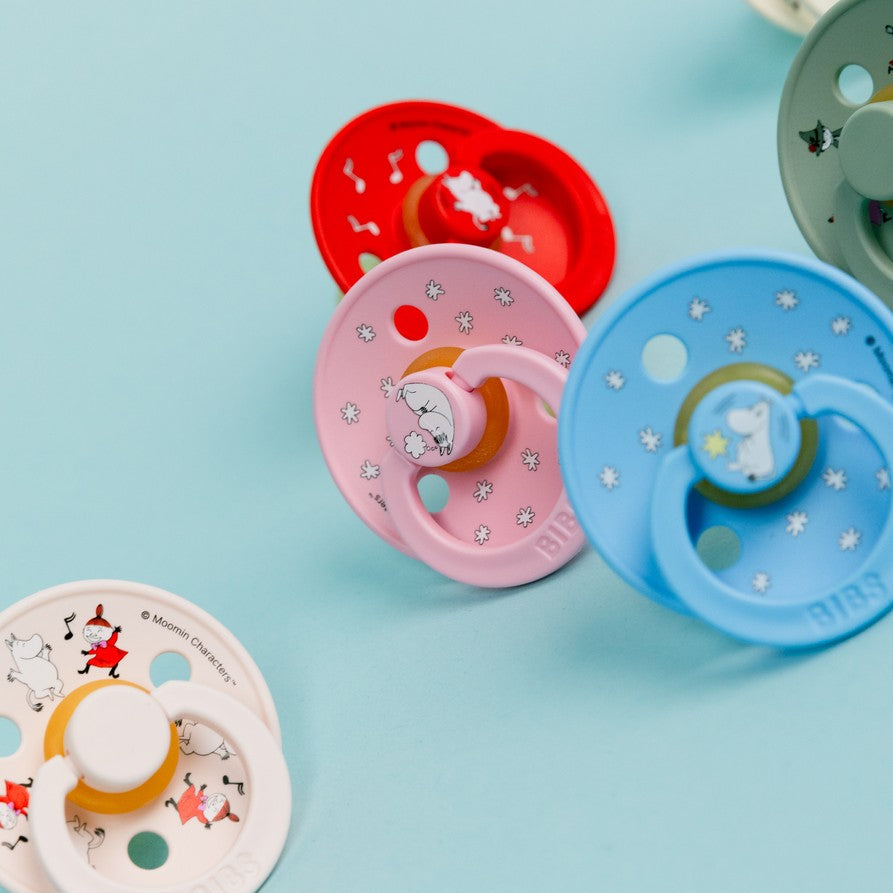 BIBS x MOOMIN čiulptukų rinkinys 1 dydis (0 - 6 mėn.) Friends-ivory-mix