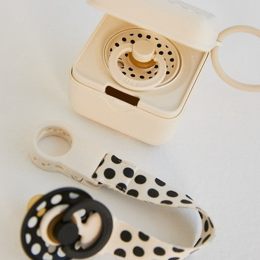 BIBS Studio Collection Polka Dots čiulptukų rinkinys 1 dydis (0 - 6 mėn.) Ivory / Black