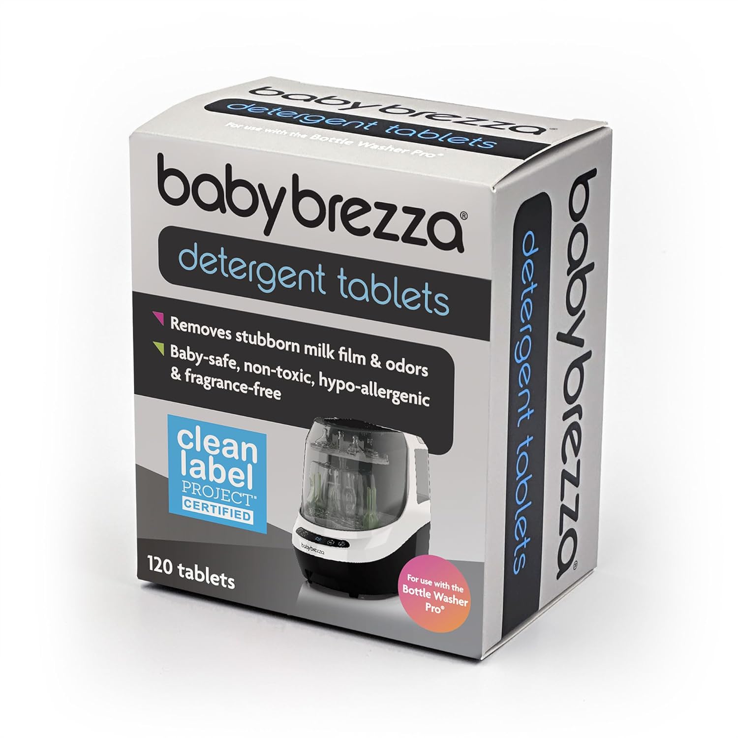 Baby Brezza Bottle Washer Pro pudeļu mazgāšanas ierīce (balta ar melnu)