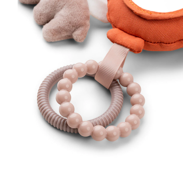 Brieža pakarināmā aktivitāšu rotaļlieta ar spoguli Happy clouds Papaya