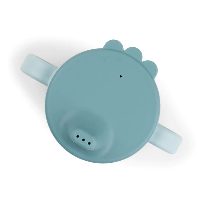 Done by Deer puodelis su snapeliu Foodie Happy dots Blue