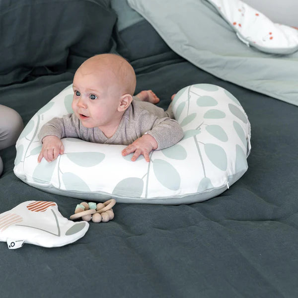 Doomoo Softy maitinimo pagalvė Leaves Aqua Green