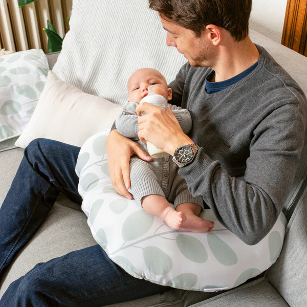 Doomoo Softy maitinimo pagalvė Leaves Aqua Green