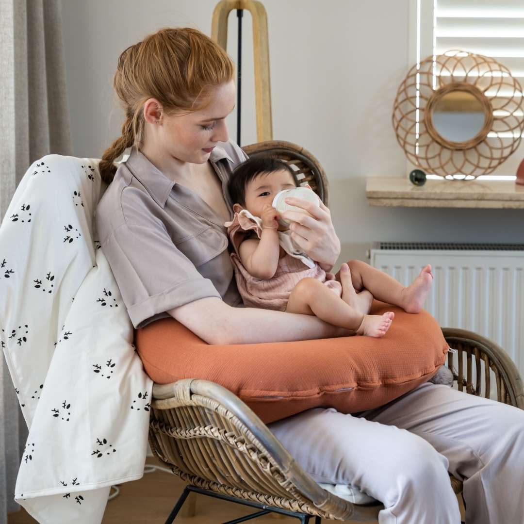 Doomoo Softy barošanas spilvens Tetra Jersey Terracotta