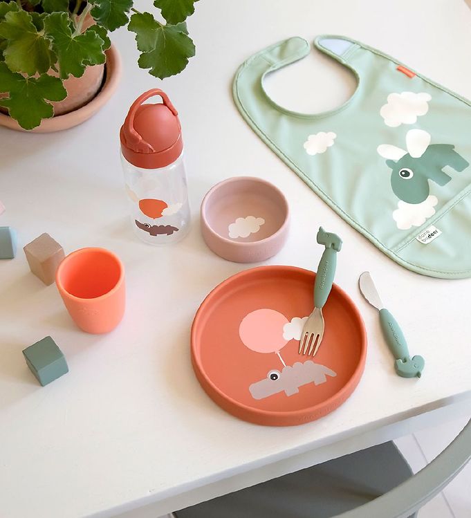 Done by Deer neišsiliejanti gertuvė su šiaudeliu Happy clouds Papaya