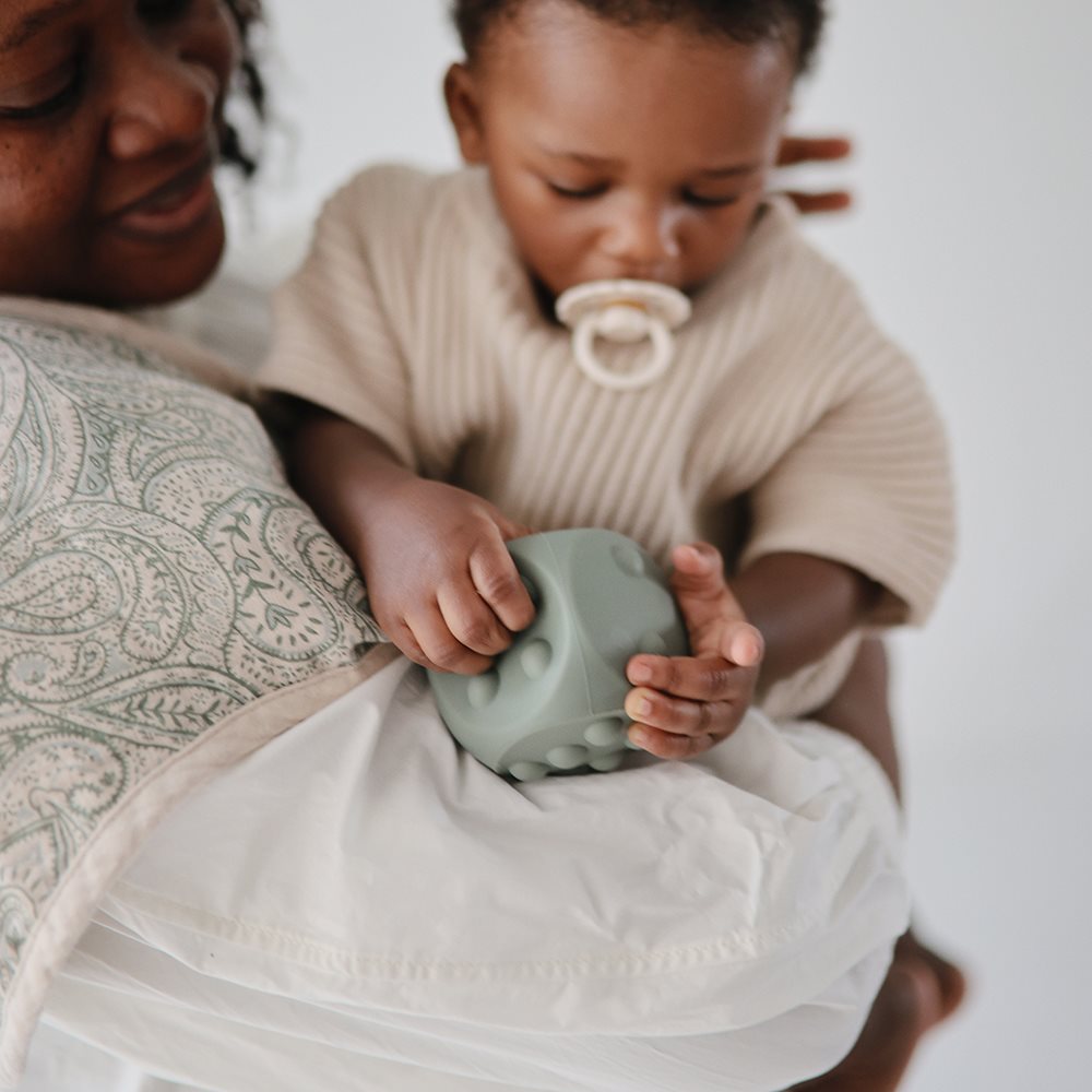 Mushie pop it žaislas kauliukai Blue/Shifting Sands (2 vnt.)