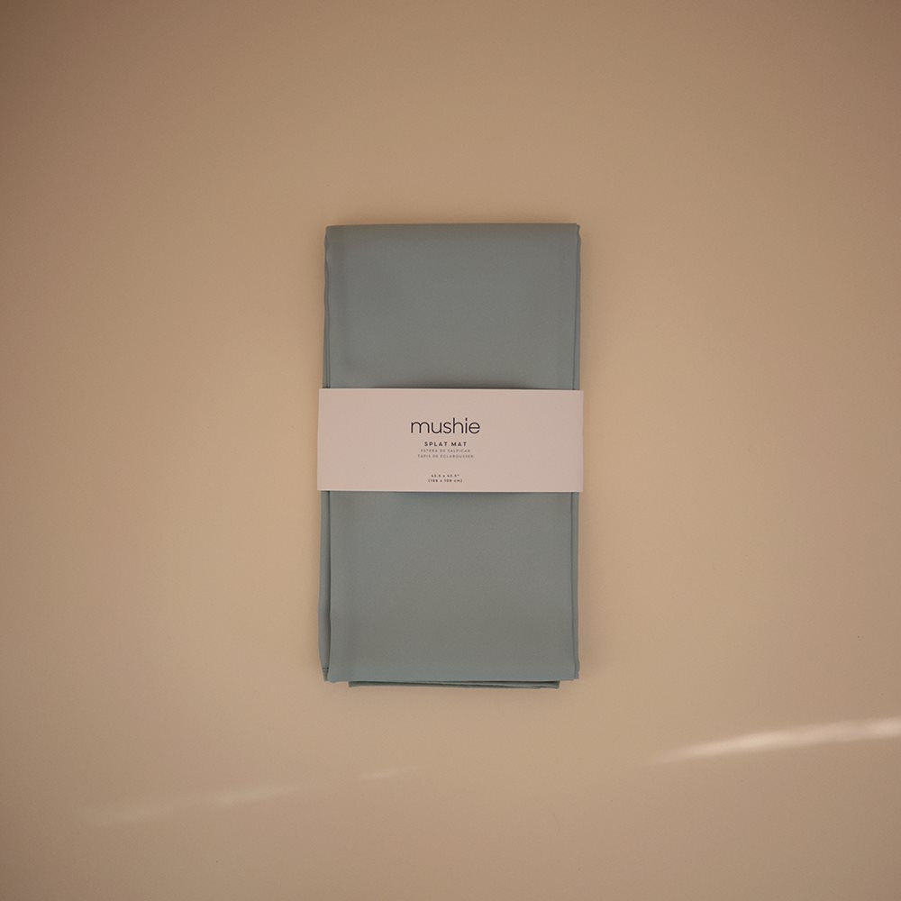 Mushie grindų kilimėlis po kūdikių maitinimo kėdute (Roman Green)