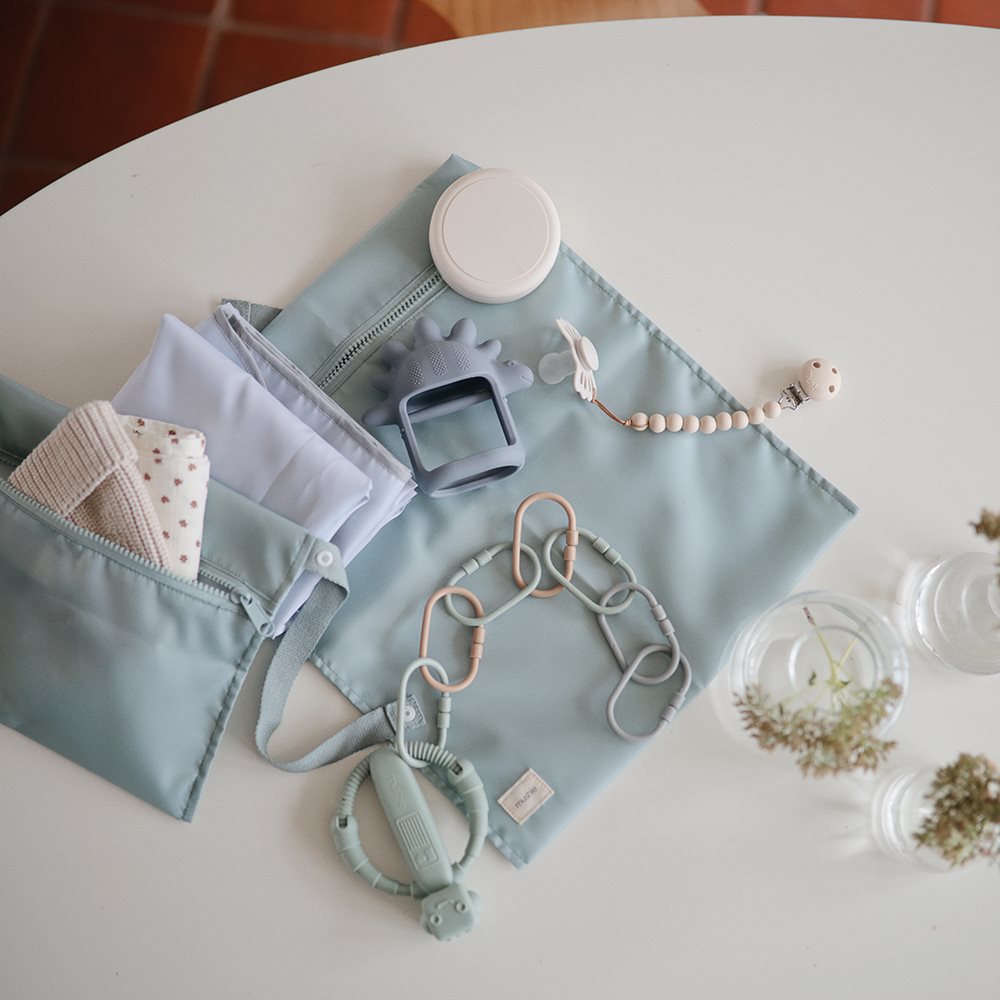 Mushie bunny chewer (Bunny Sage)