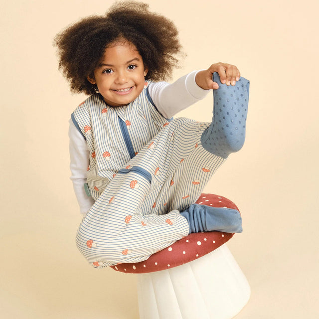 Molis&Co pižama - miegmaišis su kojytėmis ir atverčiamomis kojinėmis TOG 1 Mushrooms