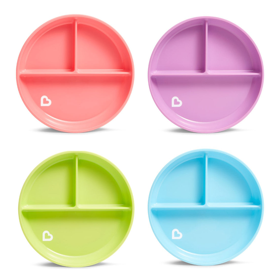 Munchkin prilimpanti lėkštė su skyreliais (daug spalvų)