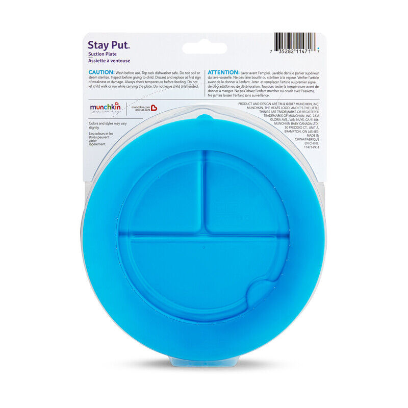 Munchkin prilimpanti lėkštė su skyreliais (daug spalvų)