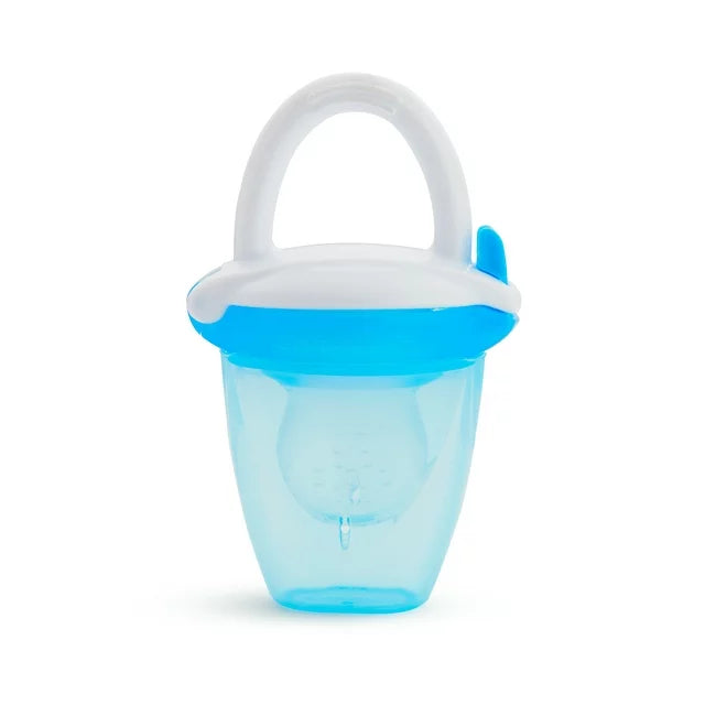 Munchkini silikoonist värske toidu söötja sinise kaanega