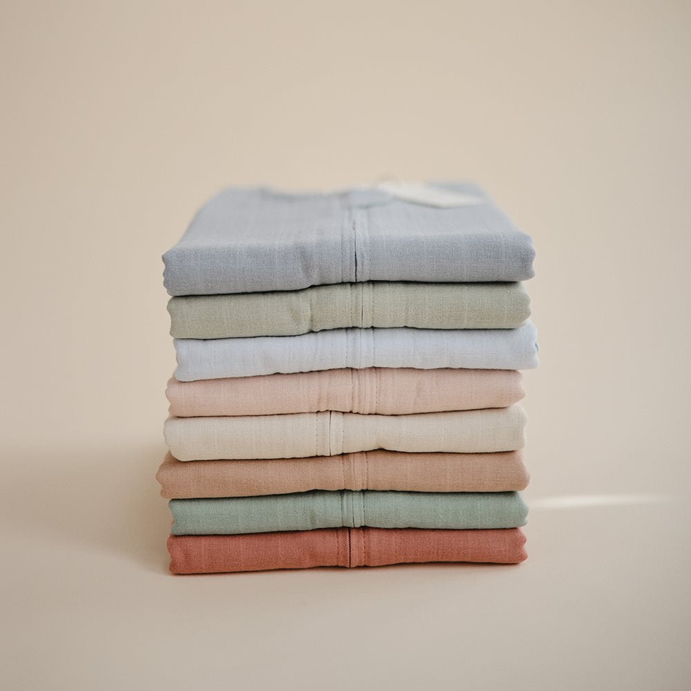 Mushie muslino miegmaišis kūdikiui Baby Blue (Tog 0.5)