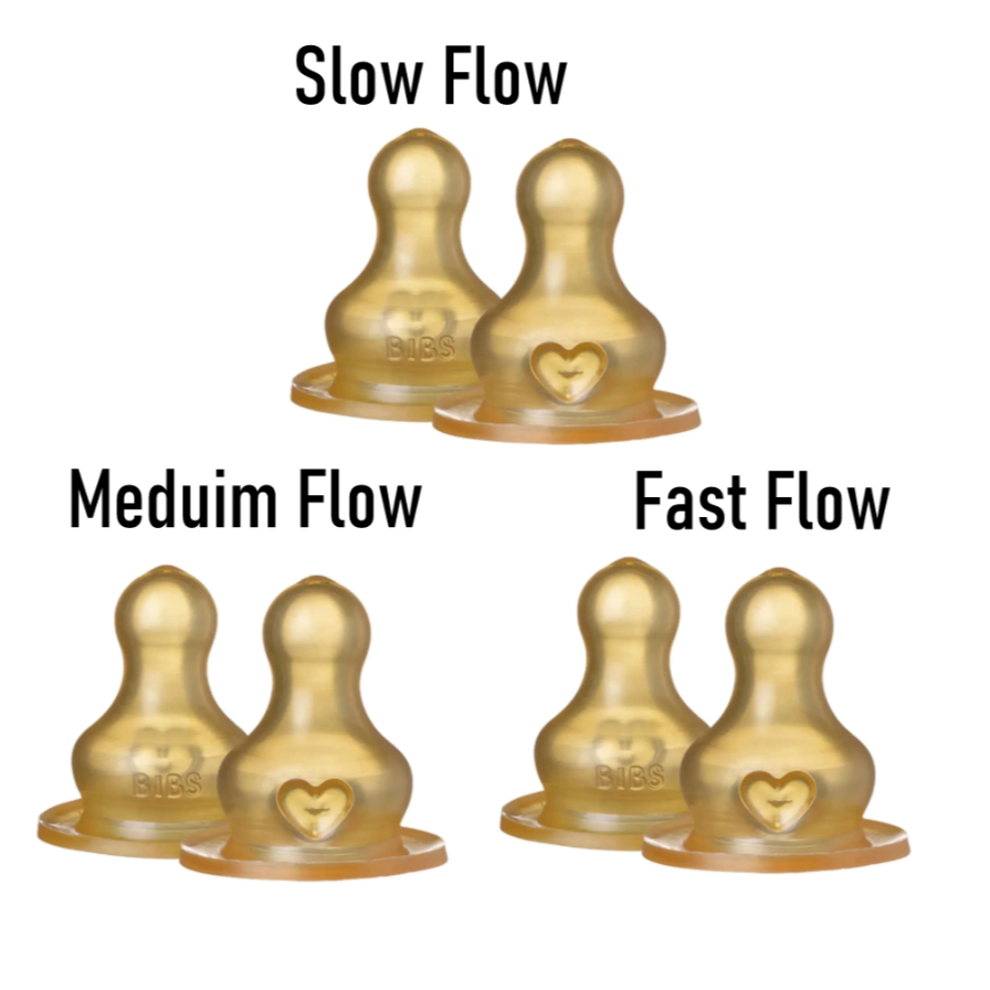 BIBS buteliuko žindukai, 2 vnt., Slow Flow