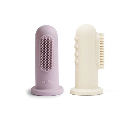 Mushie silikoninių dantų šepetukų rinkinys (daug spalvų)