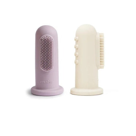 Mushie silikoninių dantų šepetukų rinkinys (daug spalvų)