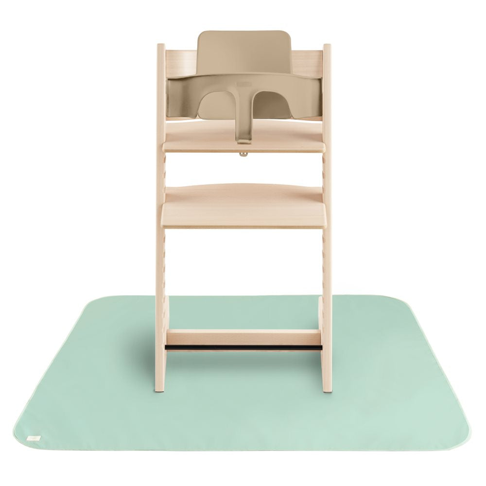 Mushie grindų kilimėlis po kūdikių maitinimo kėdute (Roman Green)