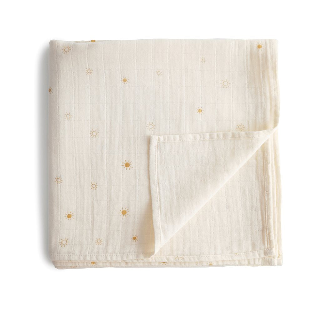 Mushie muslino vystyklas iš organinės medvilnės Sun