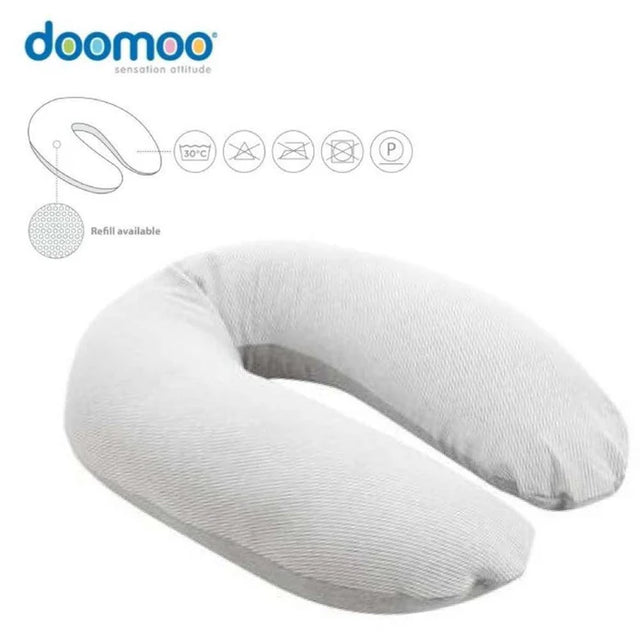 Doomoo Buddy maitinimo ir nėštumo pagalvės užvalkalas Chine White