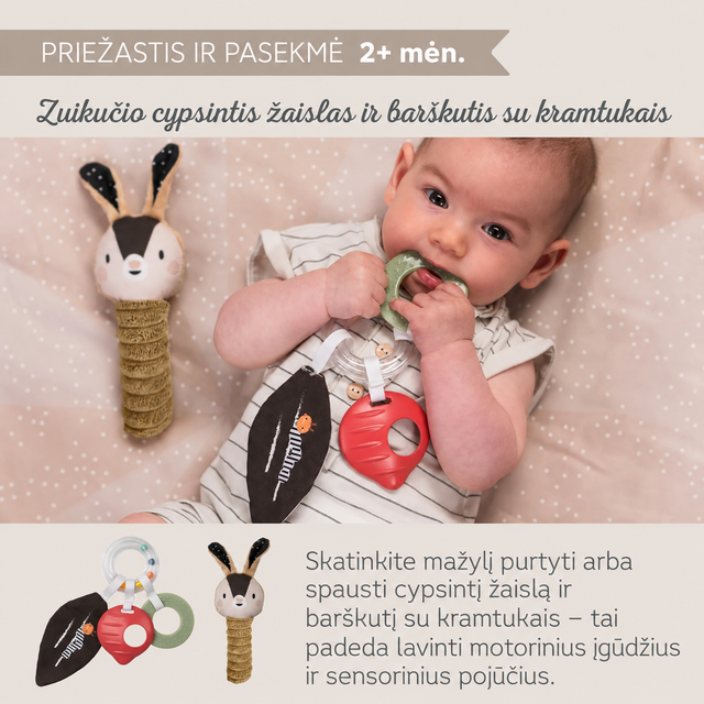 Taf Toys Black & White Newborn Kit sensorinis rinkinys naujagimiui, 10 dalių