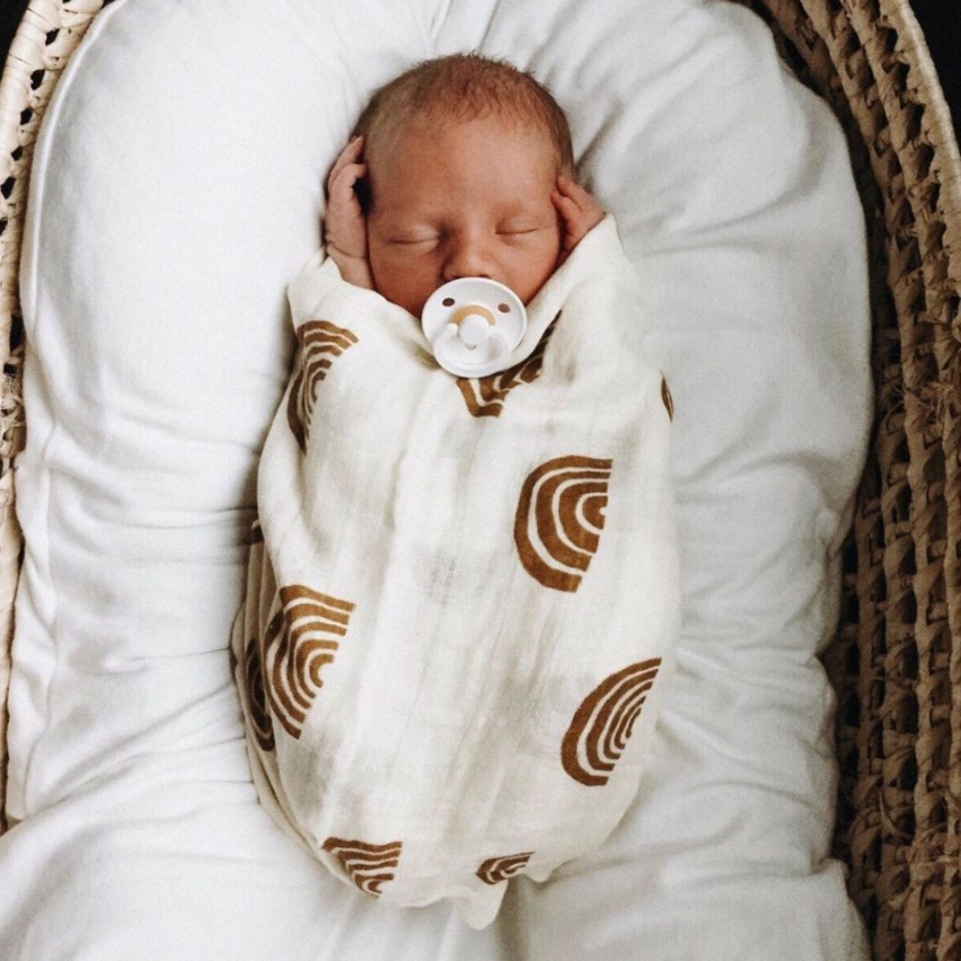 Mushie muslino vystyklas iš organinės medvilnės Sun